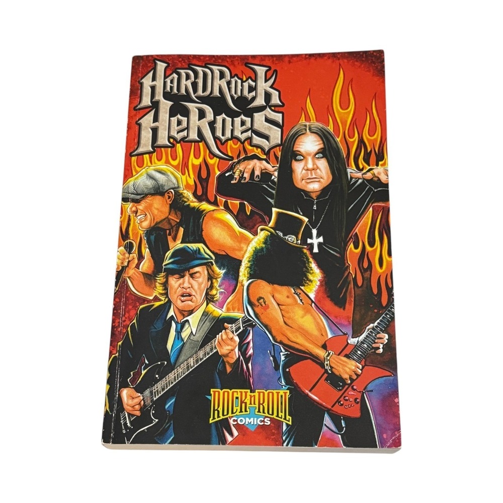 Hard Rock Heroes PB Book 2010 Graphic Novel Comic AC/DC Ozzy Osbourne